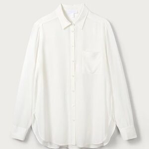 The White Company White Label Ivory Silk Shirt 2